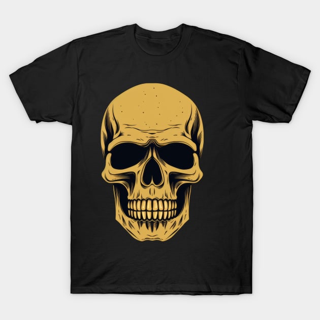 Human Skull T-Shirt by Merchgard